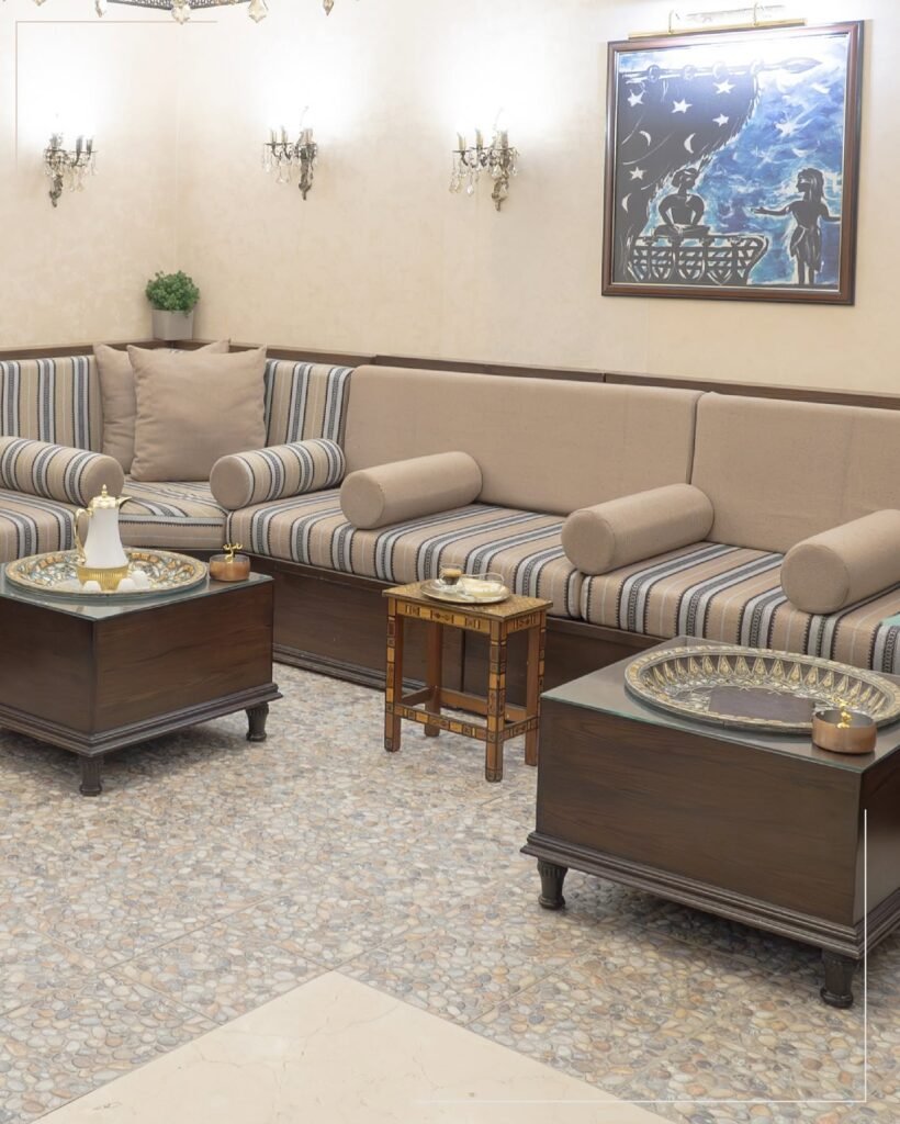 The relaxation lounge where guests rest after a treatment